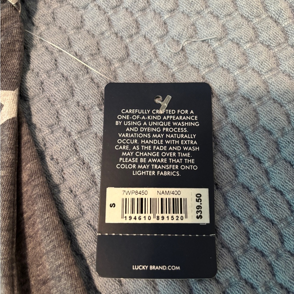 Lucky Brand Brown Tie Front Short Sleeve T-Shirt - Picture 3 of 3